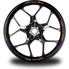 Mrt Teknik Bajaj 16 Lı Jant Stıcker Modeli Turuncu