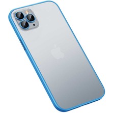 iPhone 13 Pro Uyumlu Nrtk Retro Kapak-Mavi
