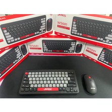 Jedel WS681 Wireles Mini Klavye Mouse Combo 800-1200-1600 Dpı 1 Aa Battery 3 Million Times Switch