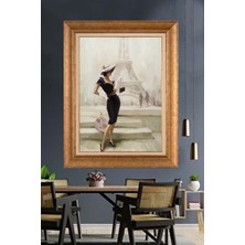 Giyense Altın Varaklı Çerçeveli Paspartulu Tablo DRE1039