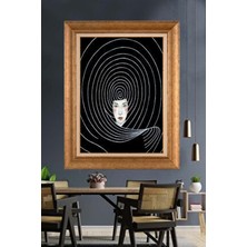 Giyense Altın Varaklı Çerçeveli Paspartulu Tablo DRE942