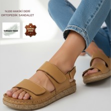 Cozi Company Tam Ortopedik Taraklı Ayaklar Için Uygun Çift Bantlı Sandalet