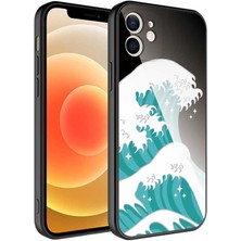 iPhone 11 Uyumlu Kamera Korumalı Desenli Sert Silikon Nrtk Epoksi Kapak-No9