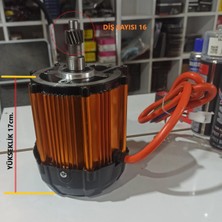 Gtem E Bike Motor 3 TEKER-72V-1500 Watt Dc 3 Tekerli Midilli Mod Uyumlu Kasalıya Uymaz