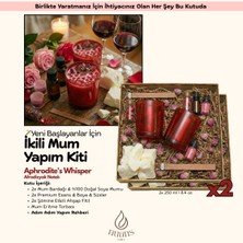 Nüans Atelier Aphrodite's Whisper Şömine Etkili Mum Yapım Seti - Kendin Yap (DIY) Hobi Mum Yapma Kiti (Afrodizyak Notalı)