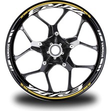 Mrt Teknik Koyu Sarı Yamaha Yzf R3 Takım Jant Sticker Etiket