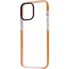 iPhone 12 Pro Uyumlu Nrtk Punto Kapak-Turuncu