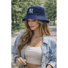 Wearflawless Trend Ny Nakışlı Bucket Kova Şapka, Kova Şapka, Bucket Şapka, Yazlık Kova Şapka, Günlük Şapka