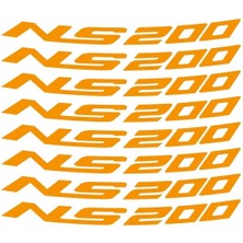 Mrt Teknik Bajaj Pulsar NS200 Jant Içi Sticker Etiket Modeli