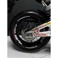 Mrt Teknik Honda 600RR Jant Içi Yazılı Iki Renk Jant Sticker Etiket Modeli