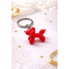 Lumiyo Kırmızı Balon Köpek Anahtarlık 3'lü Set