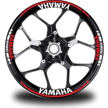 Mrt Teknik Yamaha Xmax 2 Kesikli Kırmızı Renk Sticker Modeli Jant Dahil