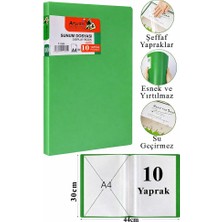 Artlantis Sunum Dosyası 10 Lu 1 Paket Poşet Dosyalı Katalog Dosyası 10 Poşetli Kendinden Dosya Plastik Kapaklı