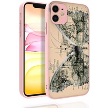 iPhone 11 Uyumlu Desenli Kamera Korumalı Parlak Nrtk Nora Kapak-No4