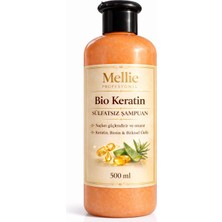 Mellie Professional Bio Keratin Sülfatsız Şampuan Dökülme Karşıtı  – 500 ml