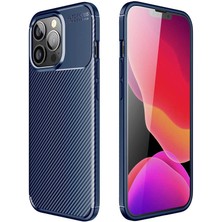 iPhone 13 Pro Max Uyumlu Nrtk Negro Silikon Kapak-Lacivert