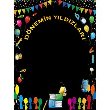 Promisebackdrop2 Dönemin Yıldızları, Karne Panosu, Okul Etkinlik 200X200CM Ek Dikişli Kumaş Afiş