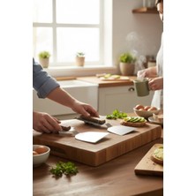 Russet 2'li Paslanmaz Çelik Mutfak Spatulası, Smash Burger, Pankek, Keskin Ağız