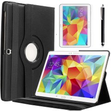 Galaxy Tab 4 10.1 T530  Uyumlu Nrtk Dönebilen Standlı Kılıf-Siyah