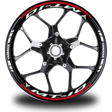 Mrt Teknik Kırmızı Yamaha mt 10 Jant Sticker Etiket