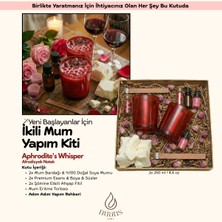 Nüans Atelier Aphrodite's Whisper Duo Şömine Etkili İkili Mum Yapım Seti - Kendin Yap (DIY) Hobi Mum Yapma Kiti (Afrodizyak Notalı)