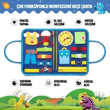 Generic Montessori Keşif & Gelişim Çantası – Ekransız Aktivite Seti, Ince Motor & Odaklanma – Mavi