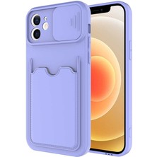 iPhone 12 Uyumlu ​nrtk Kartix Kapak-Lila
