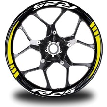 Mrt Teknik R25 Yazılı Sarı Takım Jant Sticker Modeli