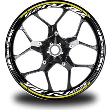 Mrt Teknik Sarı Yamaha Yzf R125 Takım Jant Sticker Etiket
