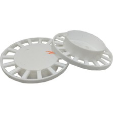 Yıldırım Nalbur 2 Adet Yer Sifonu Kapak 70 mm Iç Takımı Büyük Boy Plastik Kapak Yer Gideri