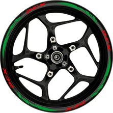 Mrt Teknik Pcx Kırmızı Yazılı  Yeşil Reflektif Pençe Şeritli