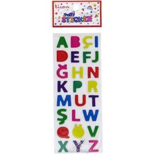 Ticon Sticker Puffy Kabartma Etiket 348891 Harf Renkli