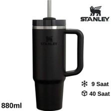 Stanley Quencher H2.o Flowstate™ Tumbler Pipetli Termos 0.8l Pipetli Matara Siyah