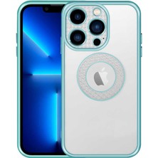 iPhone 13 Pro Uyumlu Kamera Korumalı Logo Gösteren Nrtk Esta Kapak-Yeşil