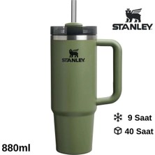Stanley Quencher H2.o Flowstate™ Tumbler Pipetli Termos 0.8l Pipetli Matara Haki