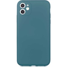 iPhone 11 Uyumlu Nrtk Mara Kapak-Koyu Yeşil