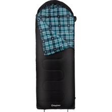 Kingcamp Cloud 400 Ultra -15°c Geniş Uyku Tulumu Black Sağ F.