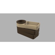 MAYS3DSTUDIO 3 Katlı Döner Masaüstü Kalemlik Organizer – 3D Baskı Ofis & Çalışma Masası Düzenleyici