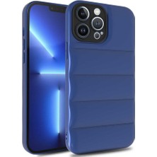 iPhone 12 Pro Uyumlu Nrtk Kasis Kapak-Saks Mavi