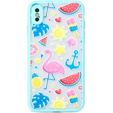 iPhone Xs 5.8 Uyumlu Nrtk Fily Kapak-Turkuaz