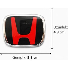 Stilix Garage Honda Accord Jazz Cr-V Crz S2000 City Uyumlu Direksiyon Logosu Boy 5,3 x 4,3 cm