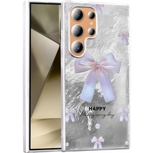 Galaxy S23 Ultra Kılıf Desenli Nrtk Mep Kapak - Incili Fiyonk