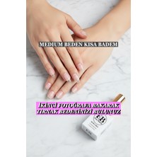 Kısa Badem Medium 100 Adet Jel Tips Takma Tırnak Easy Beauty