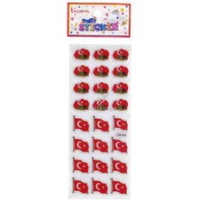 Ticon Sticker Puffy Kabartma Etiket 348960 Bayrak ve Anıtkabir