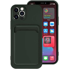 iPhone 12 Pro Max Uyumlu ​​nrtk Ofix Kapak-Koyu Yeşil