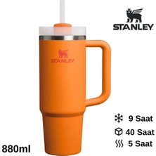 Stanley Quencher H2.o Flowstate™ Tumbler Pipetli Termos 0.8l Pipetli Matara Turuncu