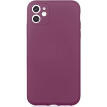 iPhone 11 Uyumlu Nrtk Mara Kapak-Mürdüm