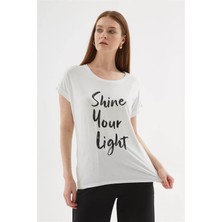Fashion Friends 25Y0074K1 Kadın Baskılı Bluz