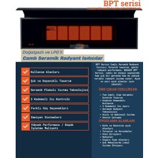 Bugass BPT - 4 Serisi -Camlı Seramik Radyant Isıtıcı