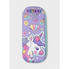 Tumba's 3 Boyutlu Eva Kabartma Unicorn Su Geçirmez Kalem Kutusu